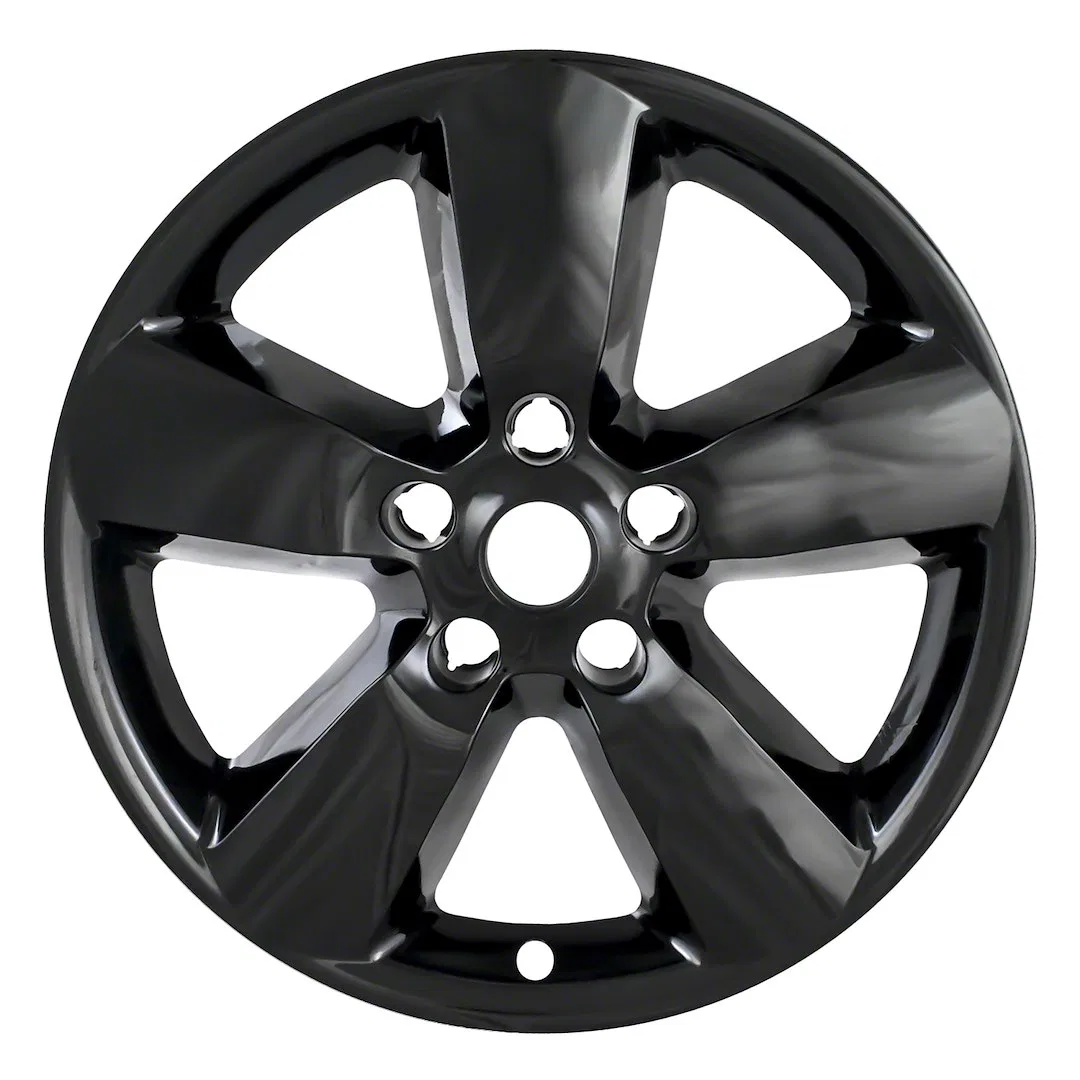 IWCIMP361BLK – COAST2COAST Wheel Skin, 20 Inch 5 Spokes Snap-On Painted Gloss Black ABS Plastic Set Of 4